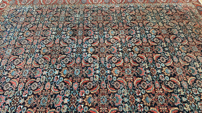 Antique Bakshaish 9'8"x12'2" Area Rug