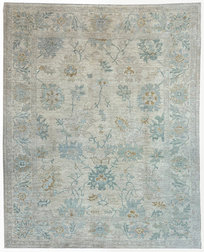 Floral Oushak 8'2"x9'7" - Wooden Looms Rug Gallery