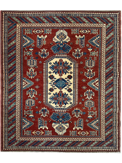 Geometric Kazak 5'2"x6'1"
