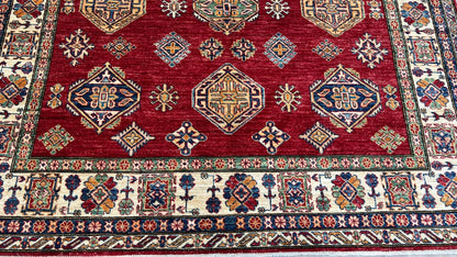 Geometric Kazak 6'2"x8'7" - Wooden Looms Rug Gallery