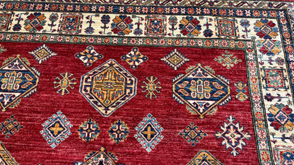 Geometric Kazak 6'2"x8'7" - Wooden Looms Rug Gallery