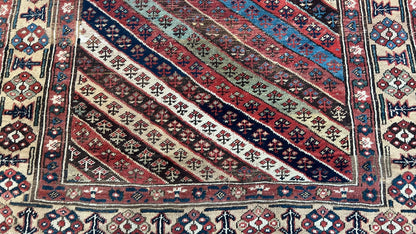 Caucasian Gendge Runner 4'9"x10'4" Area Rug