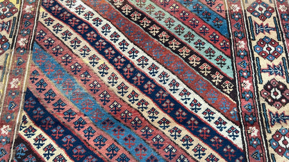 Caucasian Gendge Runner 4'9"x10'4" Area Rug