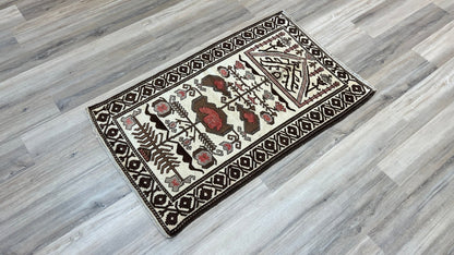 Persian Baluch 2'7"x4'2" Area Rug