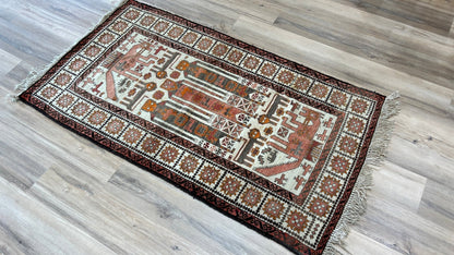 Persian Baluch 3'x5'5" Area Rug