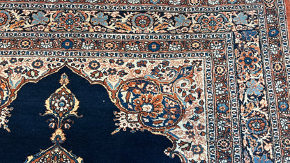 Persian Tabriz 4'5"x5'7" Area Rug