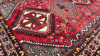 Persian Shiraz Runner 5'4"x10' Area Rug