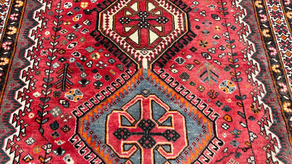 Persian Shiraz Runner 5'4"x10' Area Rug