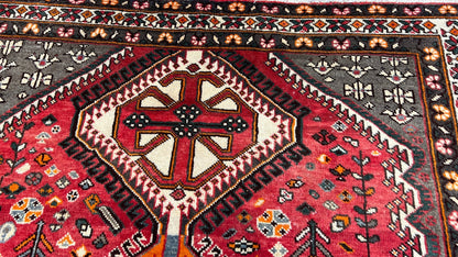 Persian Shiraz Runner 5'4"x10' Area Rug