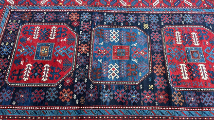 Caucasian Kazak 4'6"x8'4" Area Rug
