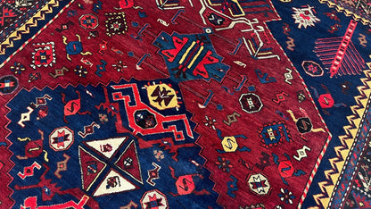 Caucasian Kazak Runner 5'6"x11'8" Area Rug