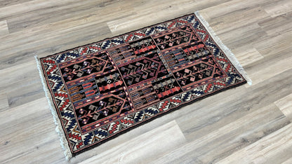 Tribal Baluch 2'10"x4'10" Area Rug