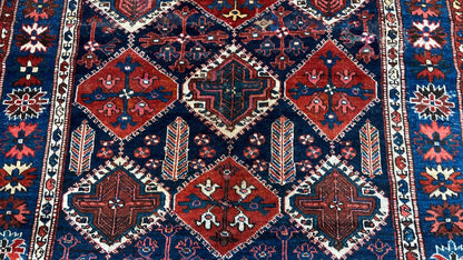 Kurdish Geometric 4'9"x7' Area Rug