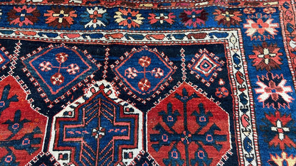 Kurdish Geometric 4'9"x7' Area Rug