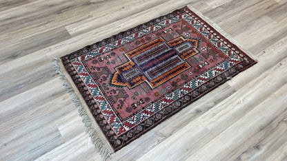 Tribal Baluch 3'3"x5' Area Rug