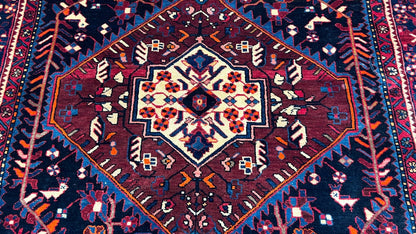Persian Zanjan Runner 5'8"x 11" Area Rug