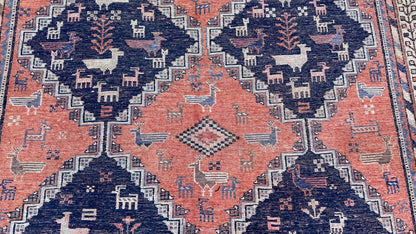 Persian Afshar 5'1"x6'6" Area Rug