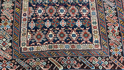 Caucasian Chechey 4'x5'5" Area Rug