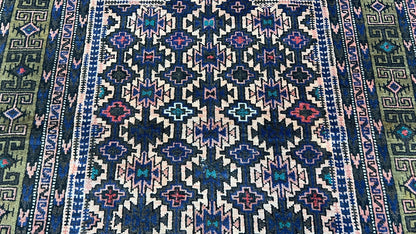 Tribal Baluch 2'8"x4'2" Area Rug