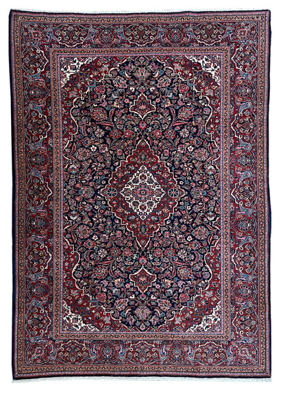 Persian Kashan 4'6"x6'9" Area Rug