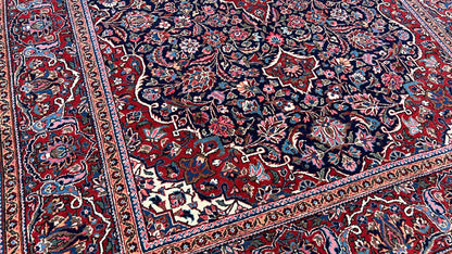 Persian Kashan 4'6"x6'9" Area Rug