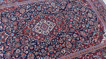 Persian Kashan 4'6"x6'9" Area Rug