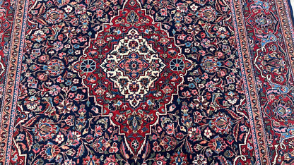 Persian Kashan 4'5"x6'9" Area Rug