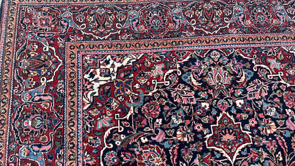 Persian Kashan 4'5"x6'9" Area Rug