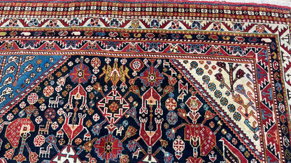 Persian Qashqai 4'x7'5" Area Rug
