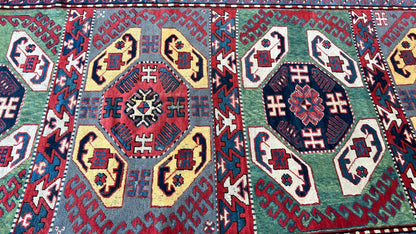 Caucasian Kazak 4'6"x8'6" Area Rug