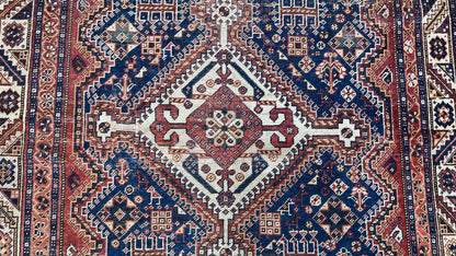 Persian Qashqai 4'5"x7'9" Area Rug