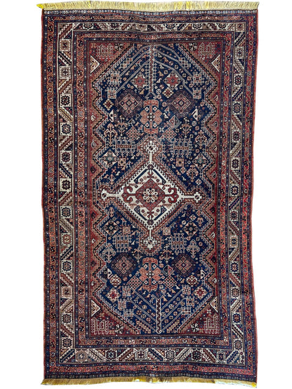 Persian Qashqai 4'5"x7'9" Area Rug