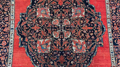 Persian Sarouk Farahan 4'7"x6'8" Area Rug