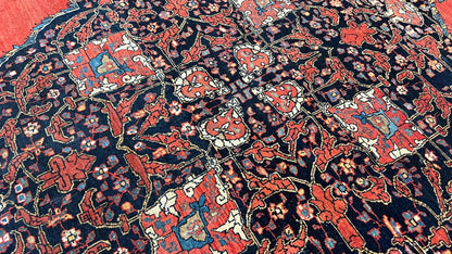 Persian Sarouk Farahan 4'7"x6'8" Area Rug
