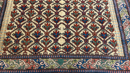 Persian Afshar 4'11"x4'10" Area Rug