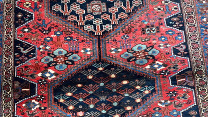 Persian Afshar 4'2"x5'11" Area Rug