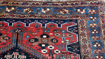 Persian Afshar 4'2"x5'11" Area Rug