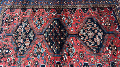 Persian Afshar 4'2"x5'11" Area Rug