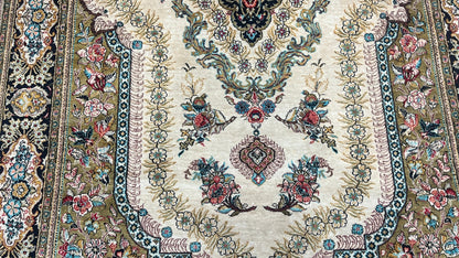 Persian Qum 4'5"x6'8" Area Rug