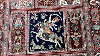 Persian Qum 2'7"x3'10" Area Rug