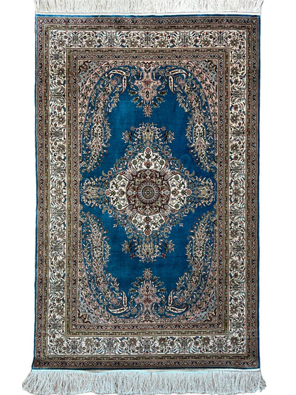 Traditional Qum 4'1" x 6' Area Rug