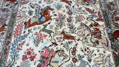Persian Qum 4'4"x6'9" Area Rug