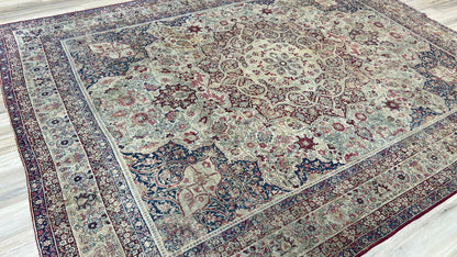 Persian Lavar Kerman 9'8"x12'4" Area Rug