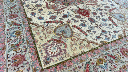 Persian Tabriz 8'10"x11'10" Area Rug