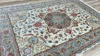 Persian Tabriz 8'10"x11'10" Area Rug