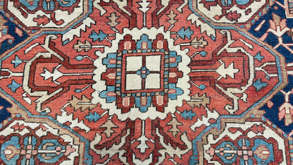 Antique Heriz 10'x12'6" Area Rug