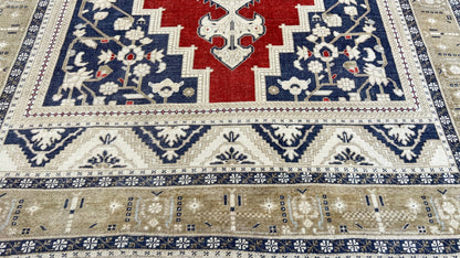 Turkish Vintage 6'7"x10'11" Area Rug