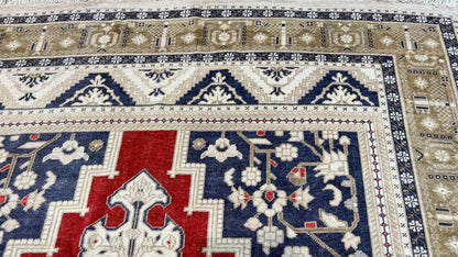 Turkish Vintage 6'7"x10'11" Area Rug