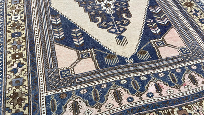Turkish Vintage 4'2"x6'9" Area Rug