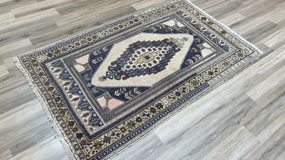 Turkish Vintage 4'2"x6'9" Area Rug